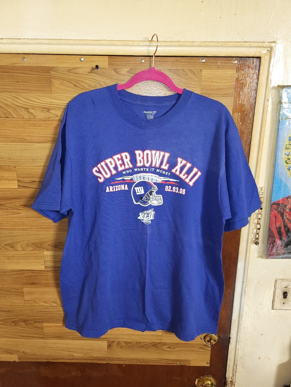 Vintage Reebok 2008 Super Bowl XLII Arizona 02.03.08 Reebok T-Shirt Men's Large